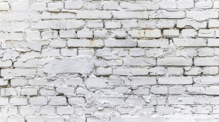 Fototapeta premium old white brick wall