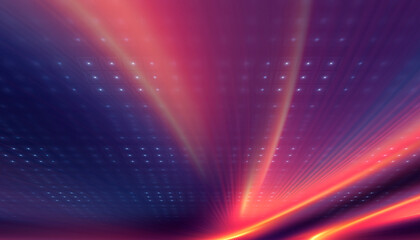 Obraz premium Abstract bright neon background scene with rays, spotlights, multi-colored background.