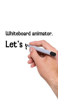 Vertical Whiteboard Animator for Text