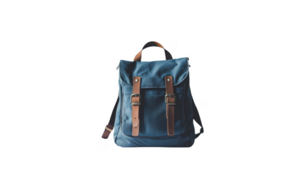 Sustainable Fashionable Blue Canvas Backpack: The Ultimate Versatile Travel Accessory for Students and Adventurers Alike