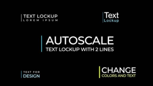 Auto Scale Text Lockup with 2 Lines