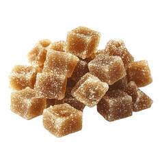 Delicious golden brown sugary cubes sweet treat tempting confectionery