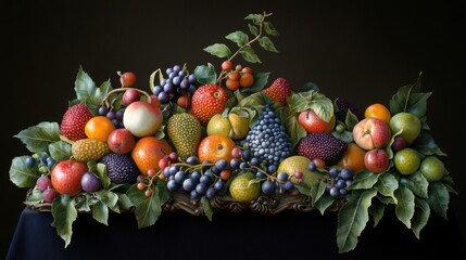 Delectable imitation fruit. Generative AI