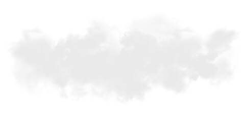 Vector realistic cloud, smoke or fog on isolated transparent background. Cloud png. Cloud, smoke, fog png