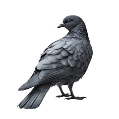 Majestic Dark Pigeon a Symbol of Mystery and Elegance