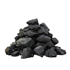 Dark heavy rocks piled high a somber scene,