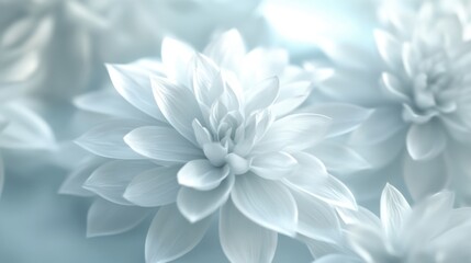 Obraz premium Dreamy flower background, soft focus. Generative AI