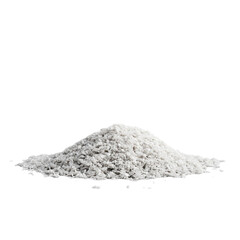 A mound of white rice sits on a white background a simple image of grains of rice