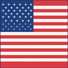 Fototapeta premium US flag displayed prominently during a public event