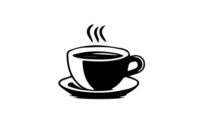 Obraz premium coffee cup icon, Coffee Cup Silhouette Vector