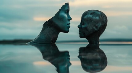 Exploring personal identity through self-reflection and deep contemplation.