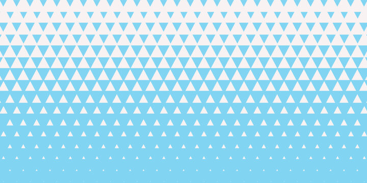 Abstract blue geometric hipster fashion design print halftone triangle pattern
