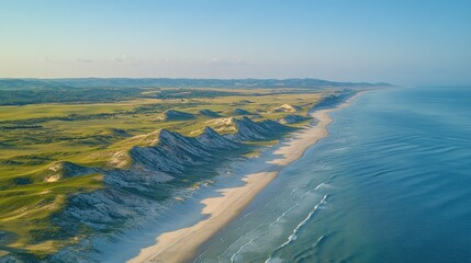 Coastal Dunes and Ocean