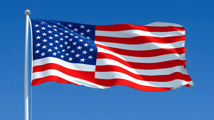 Fototapeta premium Stars and Stripes – Iconic American Flag Design