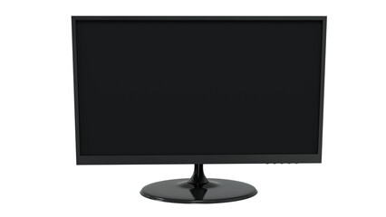 lcd monitor isolated on transparent background