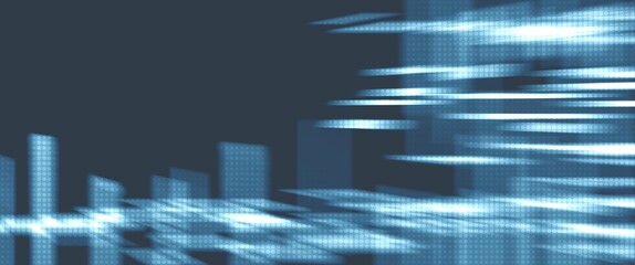 abstract blue background with motion blur and halftone texture