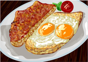 breakfast view from above