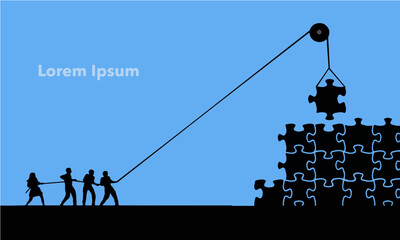 Working as a team, five people add another piece to the puzzle that will lead to success for this business group.
