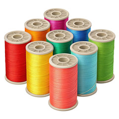 colorful spools of thread
