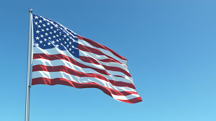 Fototapeta premium Stars and Stripes – Iconic American Flag Design