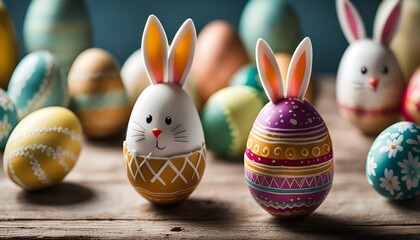 Obraz premium Easter Bunny Eggs