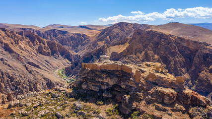 Aerial View of Kesdogan Castle in Divrigi, Sivas, Turkey