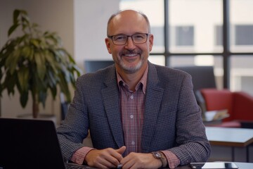 A group of IT professionals shares ideas and strategies in a collaborative office environment during the late afternoon hours, showcasing teamwork and innovation Generative AI