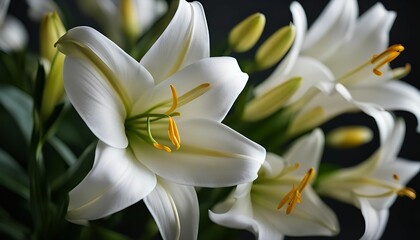 Obraz premium Elegant White Lilies