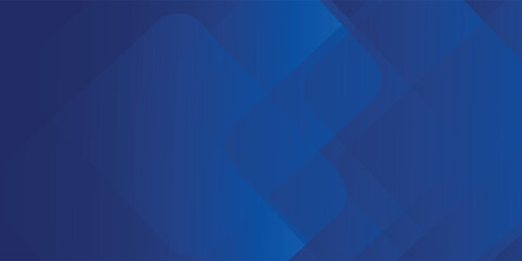 Fototapeta premium Abstract blue background with glowing geometric lines. Modern blue gradient square shape design. Futuristic technology concept.