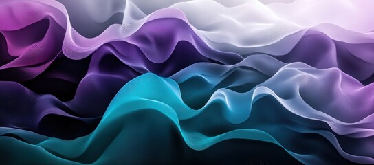 Obraz premium Abstract gradient background with gradient teal and violet, black and white, featuring a smooth blend, ideal for modern and elegant designs.