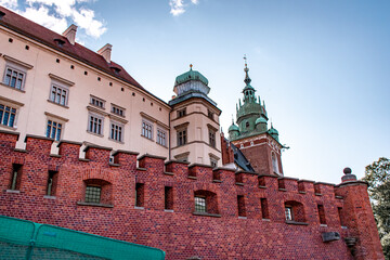 Obraz premium Beautiful architectural buildings in the city of Cracow, Poland.