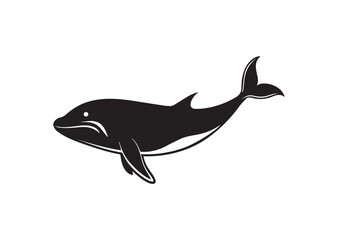 Fototapeta premium Whale silhouette Vector