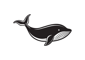 Obraz premium Whale silhouette Vector