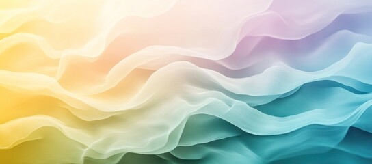Abstract gradient background with pastel green, yellow, and blue, white to soft lavender, featuring a highly detailed, ideal for modern and elegant designs.