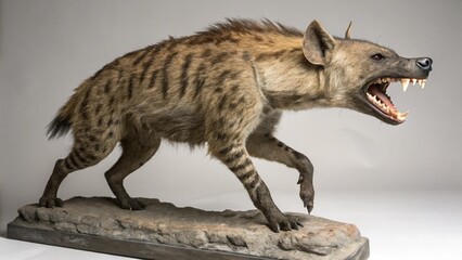 Fototapeta premium hyaenodon in full view on studio background 