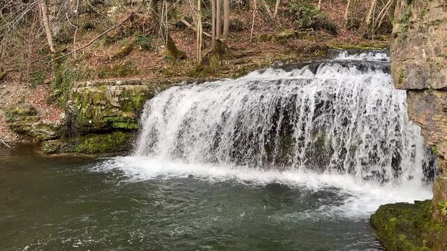 The Waterfall of Ferrera di Varese, Lombardy, Italy