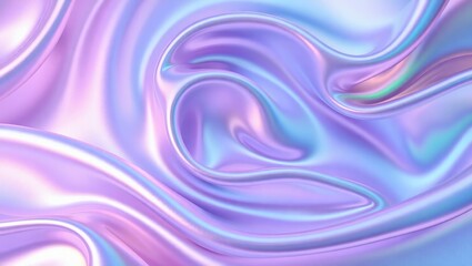 Fototapeta premium Soft purple and pink waves swirl with digital light, creating an abstract texture