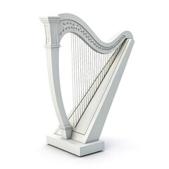 harp isolated on white background