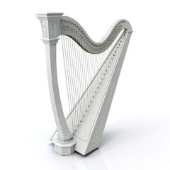 harp isolated on white background