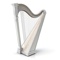 harp isolated on white background