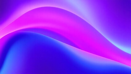 Fototapeta premium Bright purple waves flow with smooth, light curves