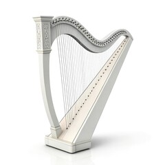 harp isolated on white background