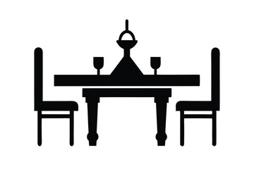 silhouette of a woman sitting on a table