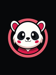 Cute Panda Logo Design
