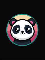 Cute Panda Logo Design