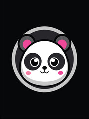 Cute Panda Logo Design