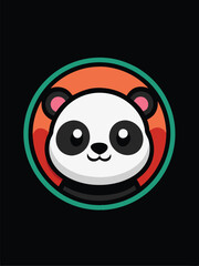 Cute Panda Logo Design
