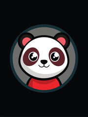 Cute Panda Logo Design