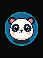 Cute Panda Logo Design