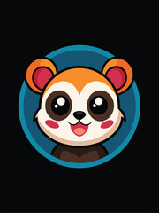 Cute Panda Logo Design